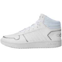阿迪达斯NEO女鞋板鞋Hoops高帮小白鞋休闲运动鞋FY6023