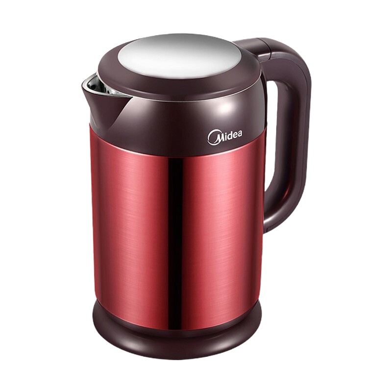美的(Midea)电热水壶烧水壶热水壶电水壶1.7升 大容量304不锈钢 HJ1708A