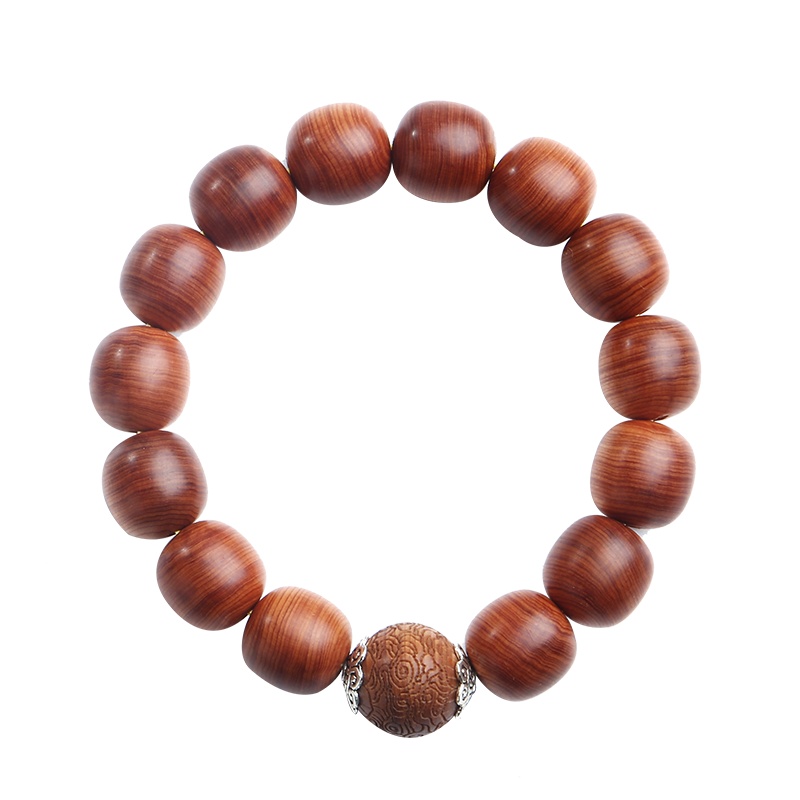 月印百川 侧柏手链 男女款佛珠单圈情侣手串