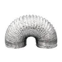 油烟机排烟管加厚家用厨房浴霸排气管铝箔管抽油烟机管道管子烟管 ∮160*3m +抱箍送5米胶带