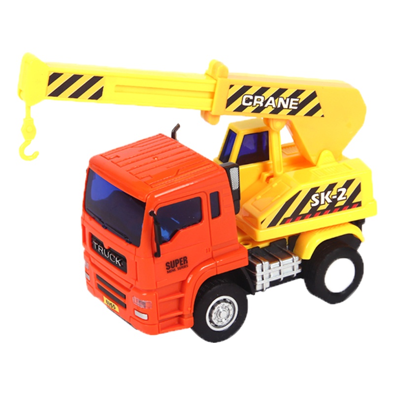 乐飞儿童益智玩具特种消防车男童大力起吊车1-3周岁宝宝城市起重机惯性工程车