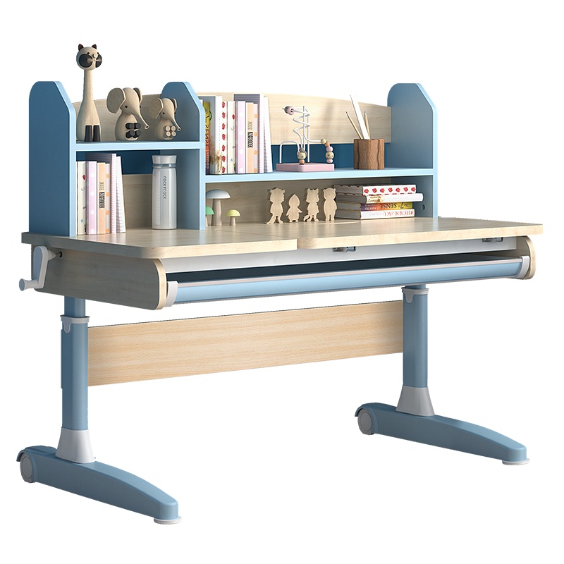 顾家家居儿童学习桌小学生课桌可升降实木家用书桌椅套装