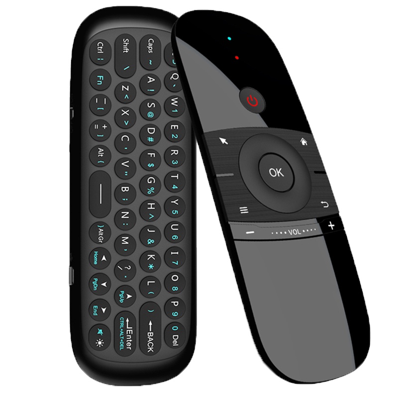 艾普奇 W1无线空中飞鼠2.4G迷你键盘鼠标一体套装体感电脑智能电视网络盒遥控器即插即用