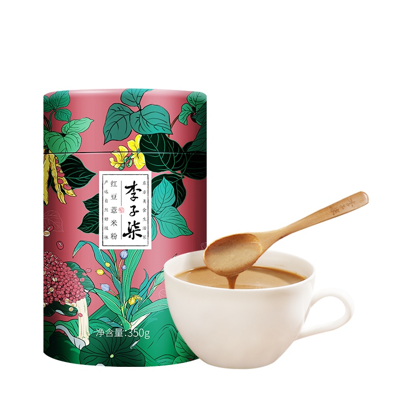 李子柒 红豆薏米粉薏仁粉粥即食营养早餐五谷饱腹代餐即食品350g
