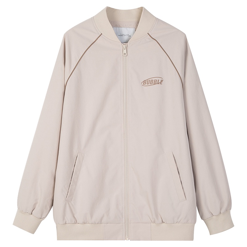 [猫和老鼠联名]唐狮2021春新款蓝色上衣潮卫衣女韩版宽松连帽外套