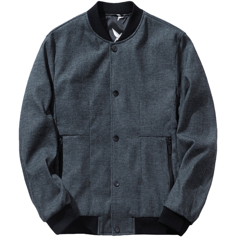 千纸鹤男装休闲夹克外套2019春秋款飞行领棒球服上衣潮30233