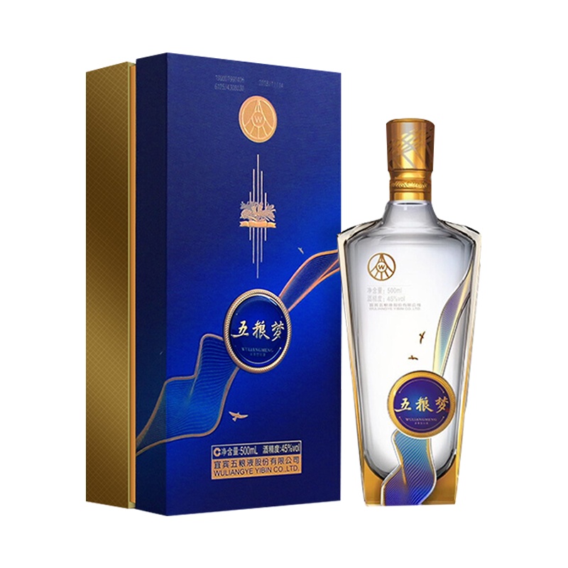 五粮液股份出品 五粮梦 52度 500ml 单瓶 浓香型 白酒