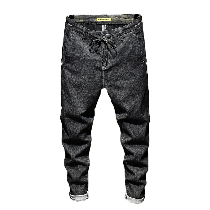 超音狼春夏款 宽松九分松紧腰工装裤CD-D059