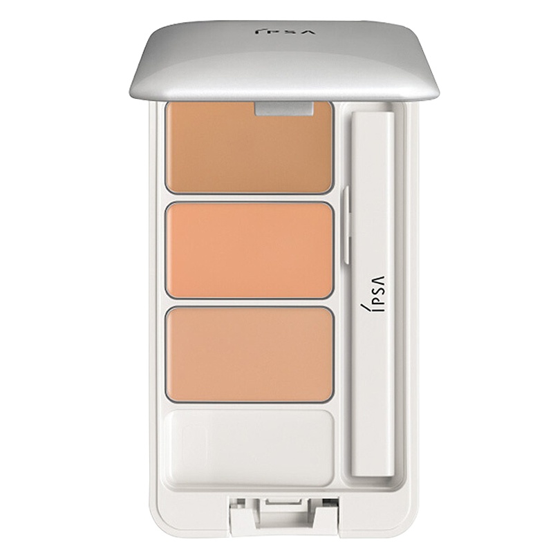 日本进口 IPSA茵芙莎三色遮瑕膏 光透无瑕修饰遮瑕膏 4.5g无瑕自然修饰肤色 遮盖黑眼圈痘印修容盘 4.5g