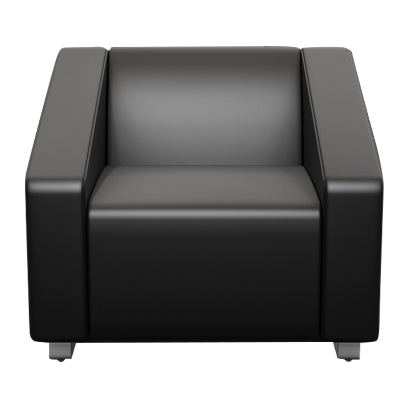 质凡办公沙发茶几组合套装简约真皮沙发商务会客区接待三人办公室沙发