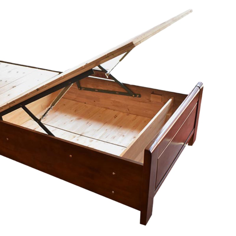 森章 现代中式单人床家具实木床卧室