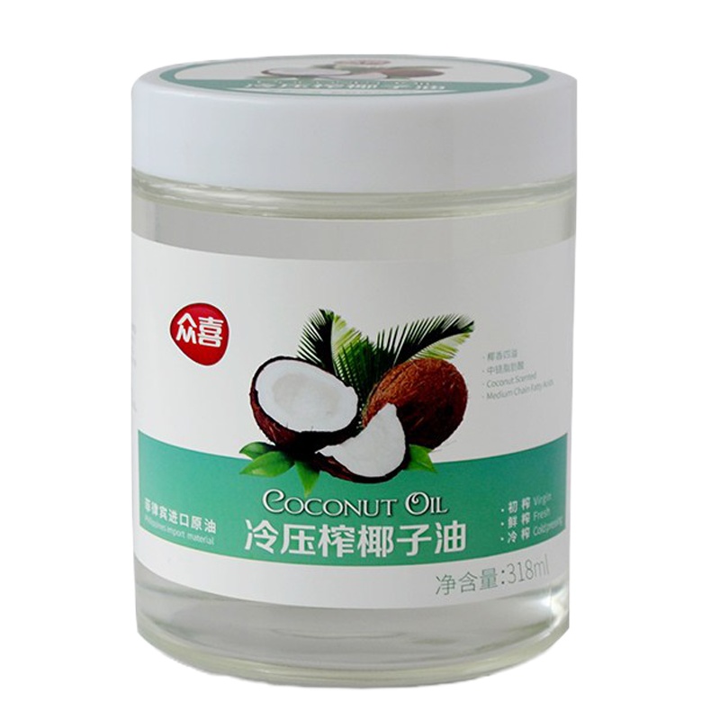 ZHSN众喜冷榨椰子油558ml