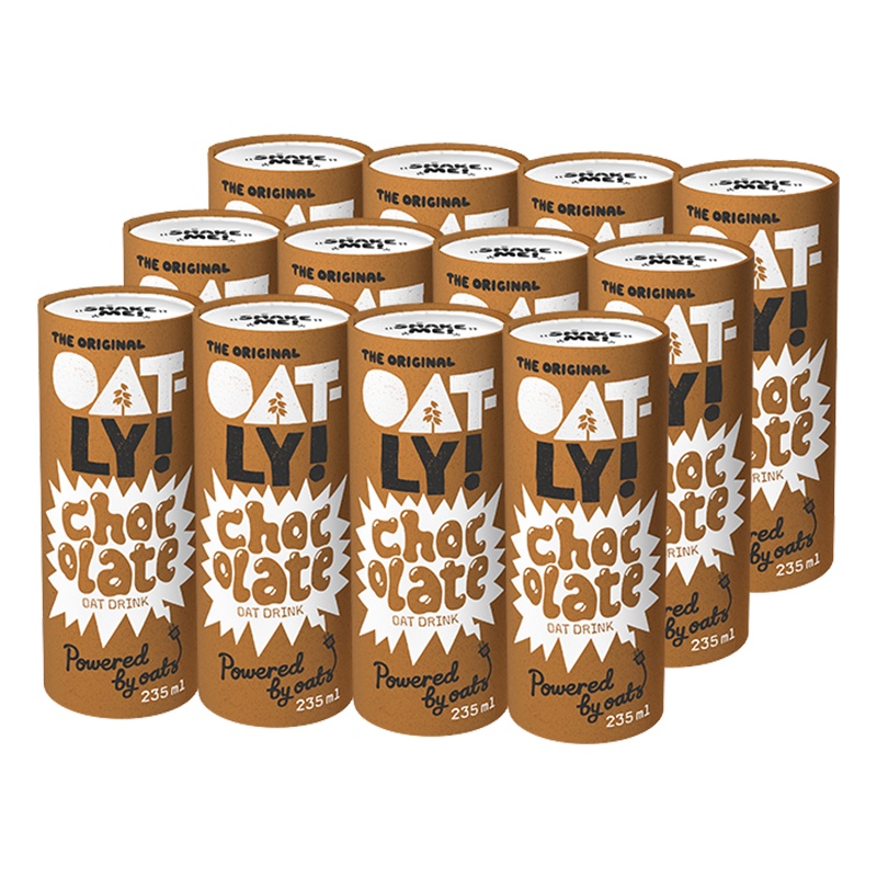 OATLY噢麦力 巧克力燕麦奶235ml*12瓶 ins网红早餐奶 北欧进口植物蛋白饮料