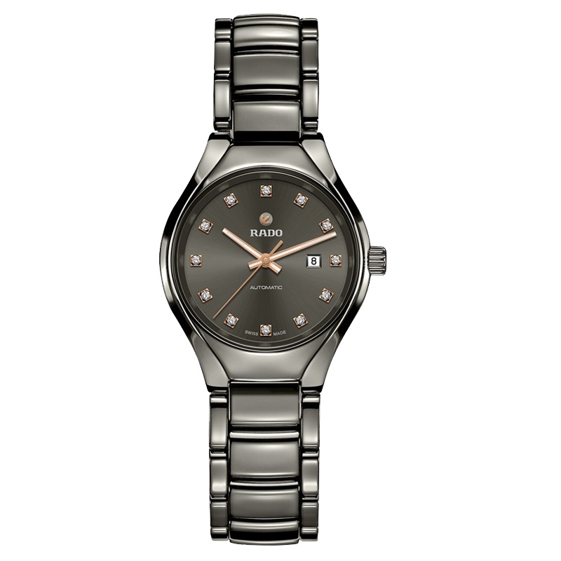 雷达(RADO)瑞士手表真系列时尚休闲简约商务自动机械女士手表R27243732