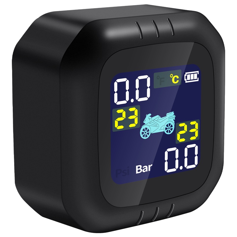 巨木 摩托车胎压监测器外置高精度显示器充电式电动机车胎压检测仪