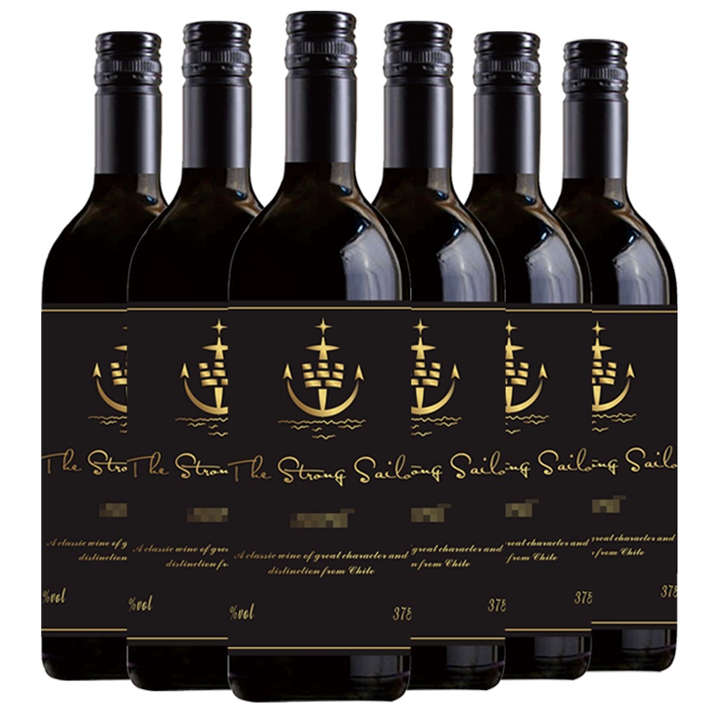 智利进口红酒 水手干红葡萄酒375ml*6 整箱装