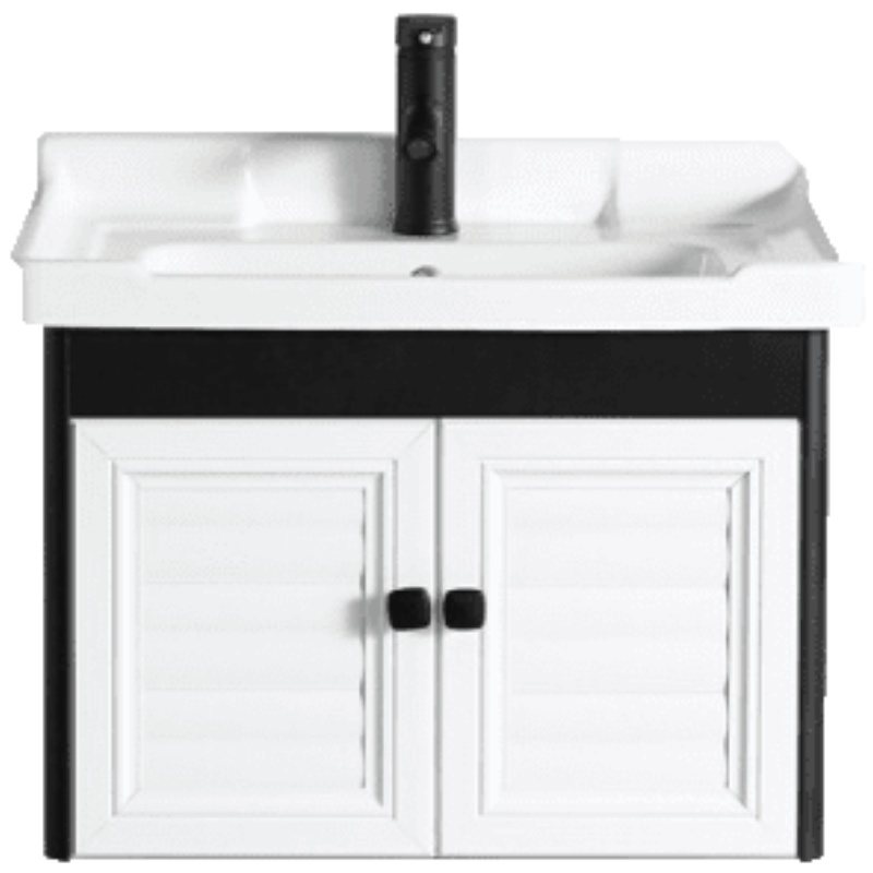 时尚家装小户型挂墙式洗手盆柜组合阳台迷你洗手池卫生间简易浴室柜洗漱盆 放心购安心抵