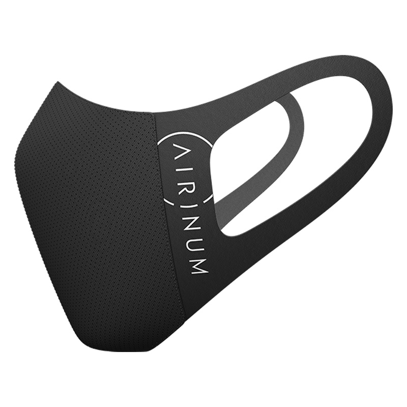 Airinum睿铂lite系列防雾霾防PM2.5防晒女男防尘透气口罩—飓风黑L(含2只滤芯)