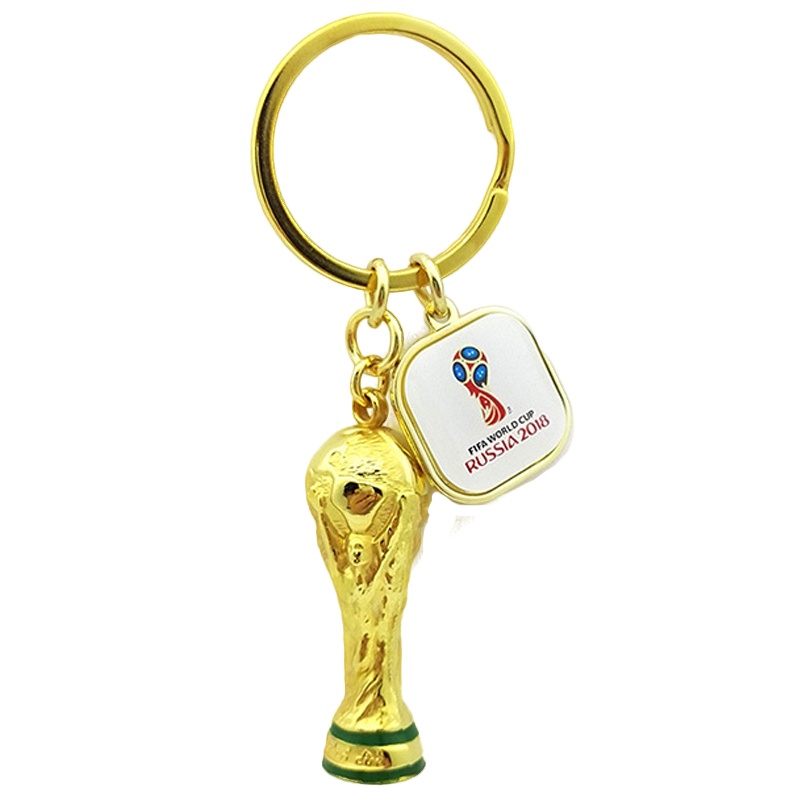 WORLD CUP 2018大力神杯世界杯LOGO钥匙圈 金色