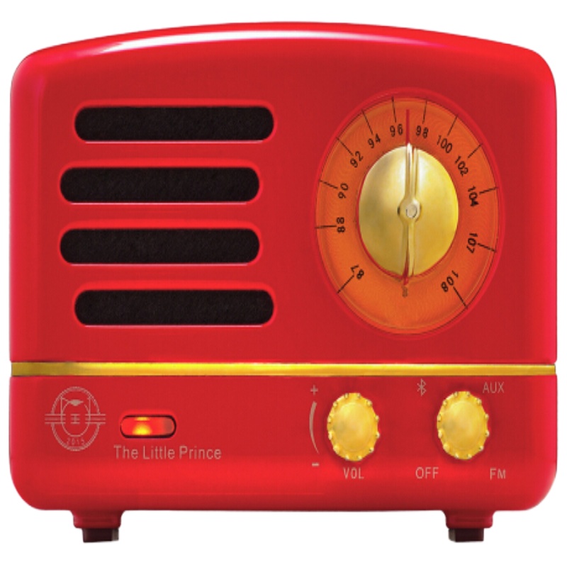 猫王.小王子OTR FM/蓝牙 便携式音箱(嬉皮红)