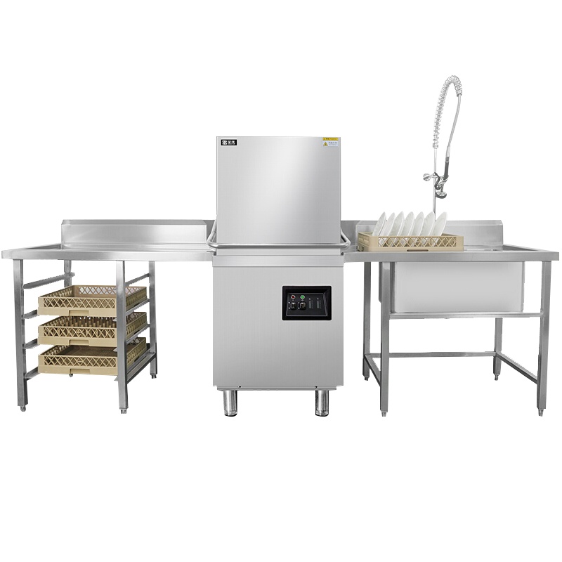 圣托(Shentop)大型开盖式清洗机商用 酒店饭店全自动刷碗机 学校食堂喷淋揭盖式洗碗机 STW-G7