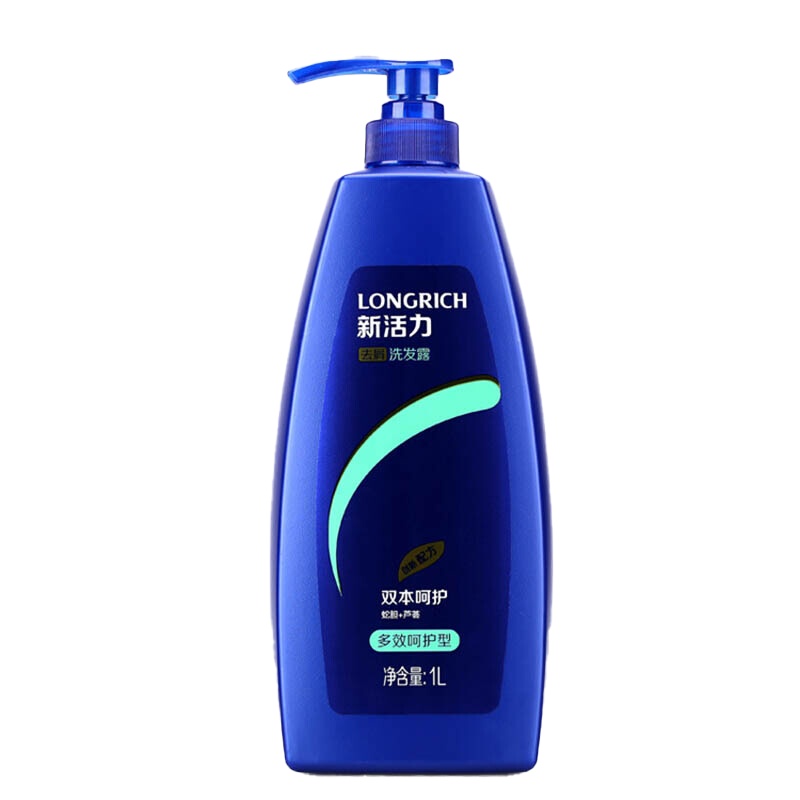 隆力奇 新活力去屑洗发水1L（多效呵护型） 控油去屑 深层滋养