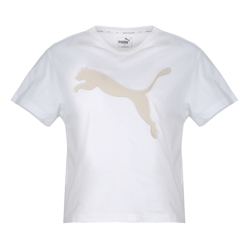 PUMA彪马女士娜扎同款圆领透气休闲时尚宽松短袖运动T恤84405602