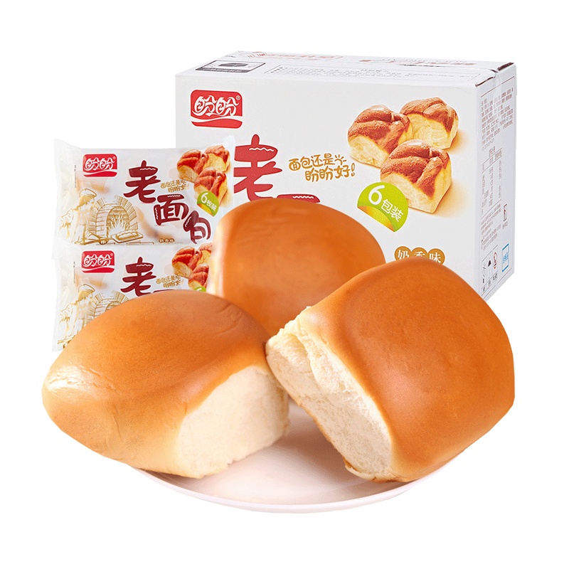 [满199减125元]盼盼老面包930g传统老式法式小面包蛋糕点懒人速食早餐零食品整箱批发