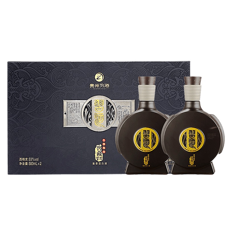 茅台集团贵州习酒 窖藏1988 53度500ml*2瓶 礼盒装 酱香型白酒 習酒(XI LIQUOR)