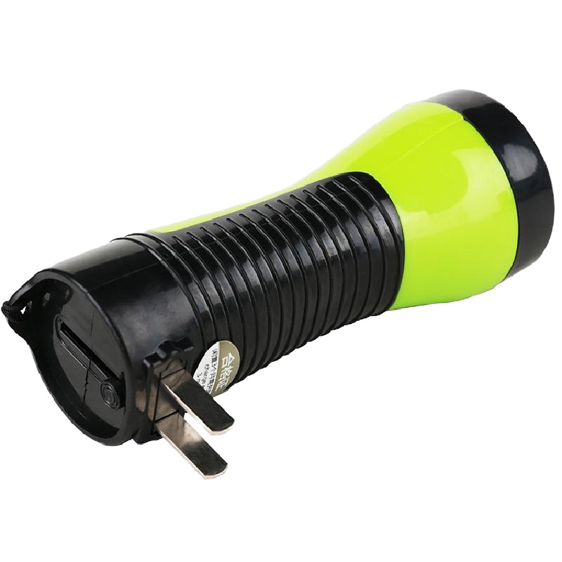 得力3661LED充电式手电筒(混)(只) 300mAh强光手电筒 小型多功能便携手电筒 强光手电筒 可充手电筒 家用户