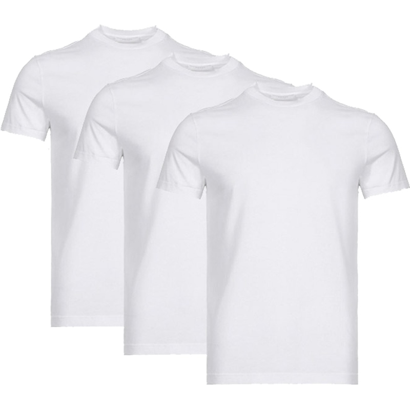 PRADA 普拉达 男士棉质圆领短袖T恤衫三件套装 UJM492 ILK S 181