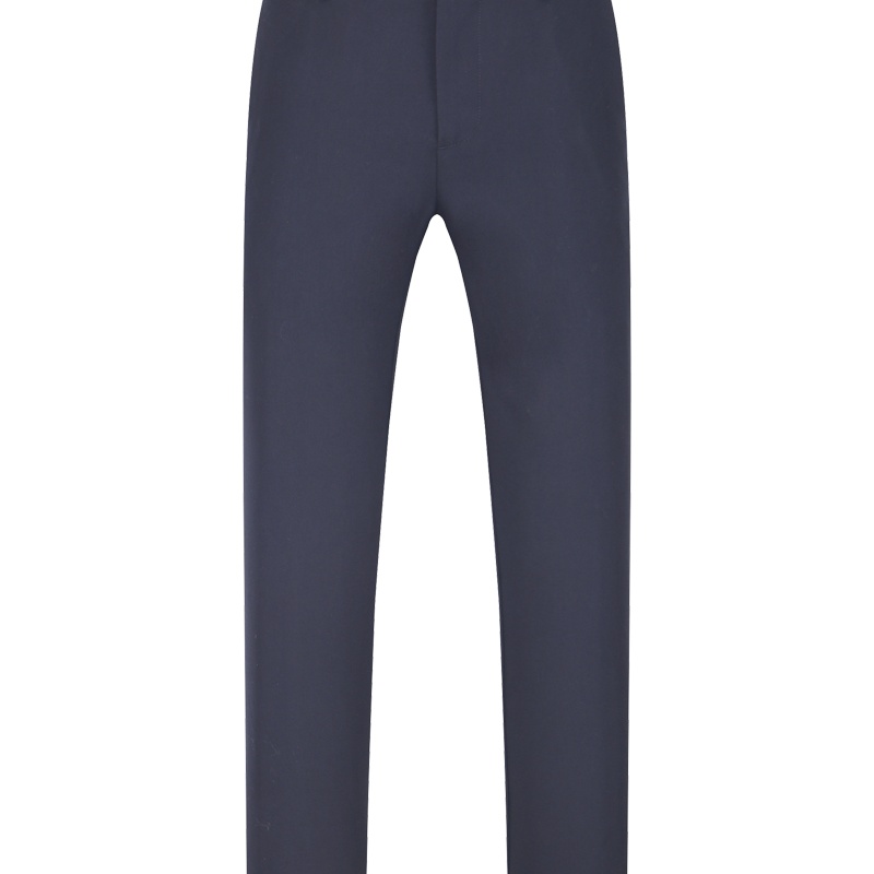 Youngor/雅戈尔男装商务休闲纯棉面料优雅素色DP免烫黑色裤子013AWB