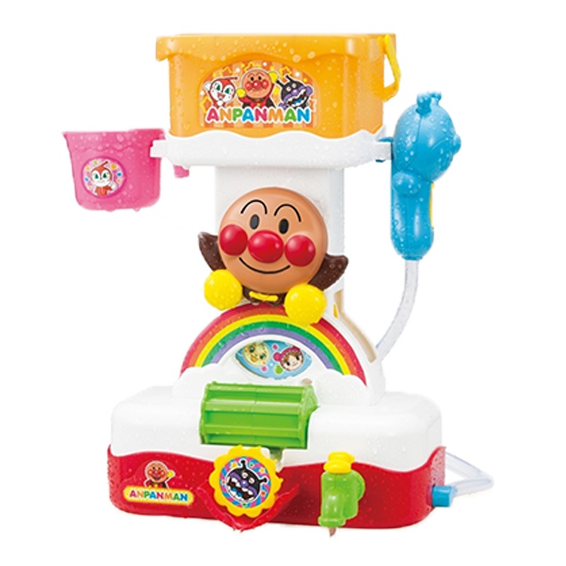 日本进口Agatsuma 匹诺曹(Pinocchio) 沐浴乐浴室用品套件 儿童洗澡用品 面包超人桔色ABS树脂 水桶款