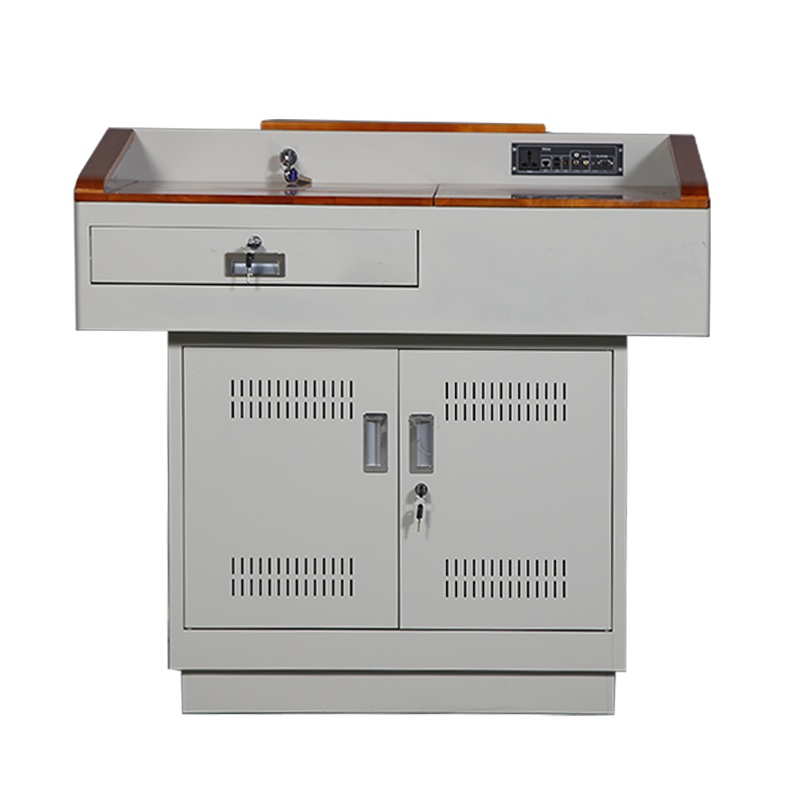 东港家具 多媒体讲台 电教中控台 演讲台 教学专用讲桌 教室教师讲台桌 讲台桌 可定制