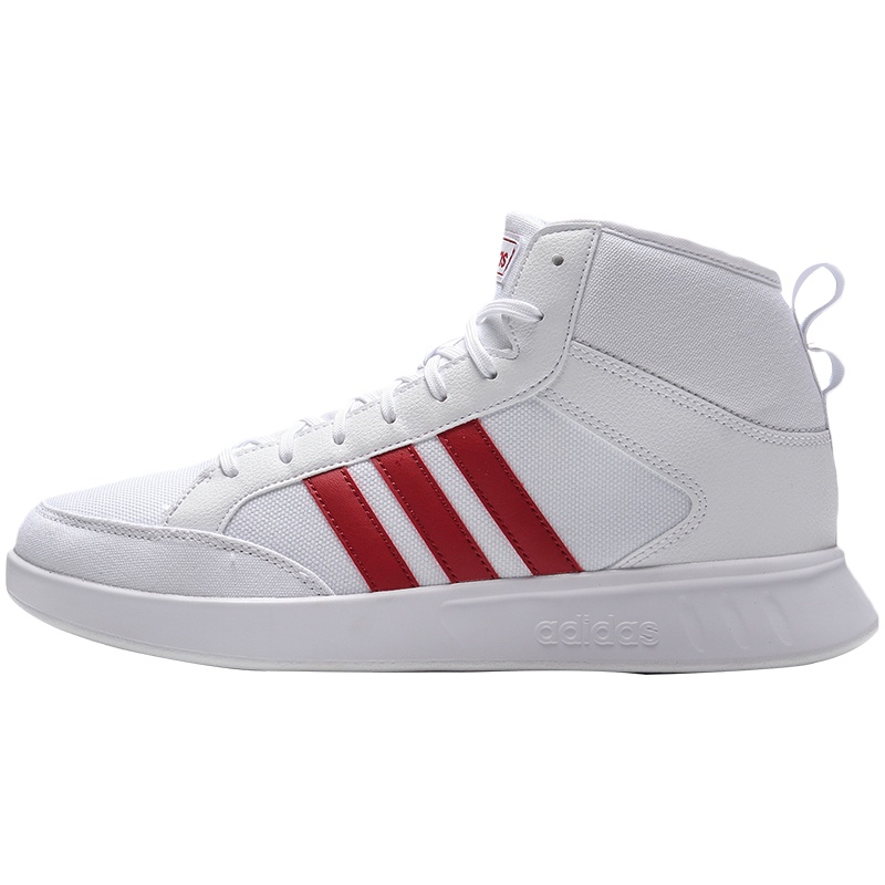 阿迪达斯男鞋板鞋2019新款网球文化高帮小白鞋休闲运动鞋EE9681