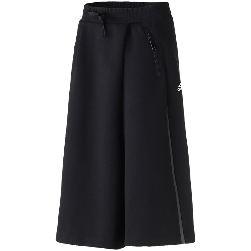 adidas阿迪达斯女子运动中裤3/4裤休闲运动服DM5257 L DM5257灰色