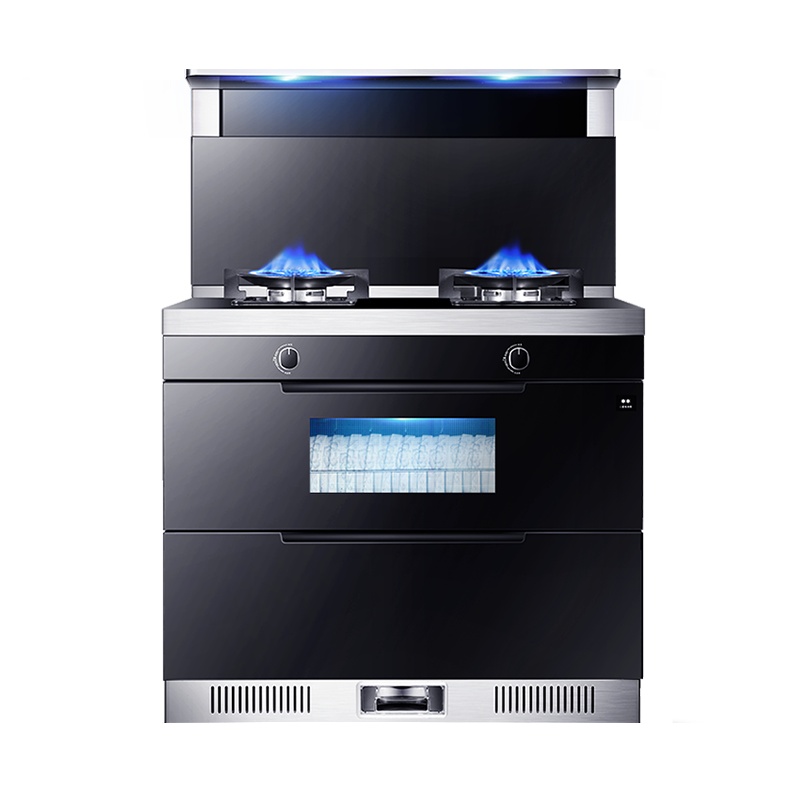 创维(SKYWORTH)集成灶一体灶家用二星消毒柜侧吸式一体下排式侧吸油烟机环保灶烟灶套餐JJZY-J02X液化气