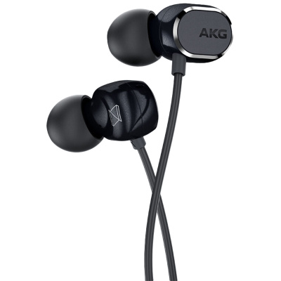 爱科技(AKG) N25双动圈入耳式 高解析通用线控带麦音乐HIFI手机耳机 有线耳机 黑色
