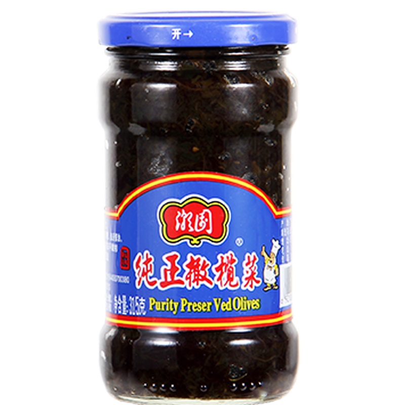 潮园315g纯正橄榄菜(净含量:0.315kg) 酱菜下饭菜咸菜榨菜泡菜腌制菜拌面泡面好搭档