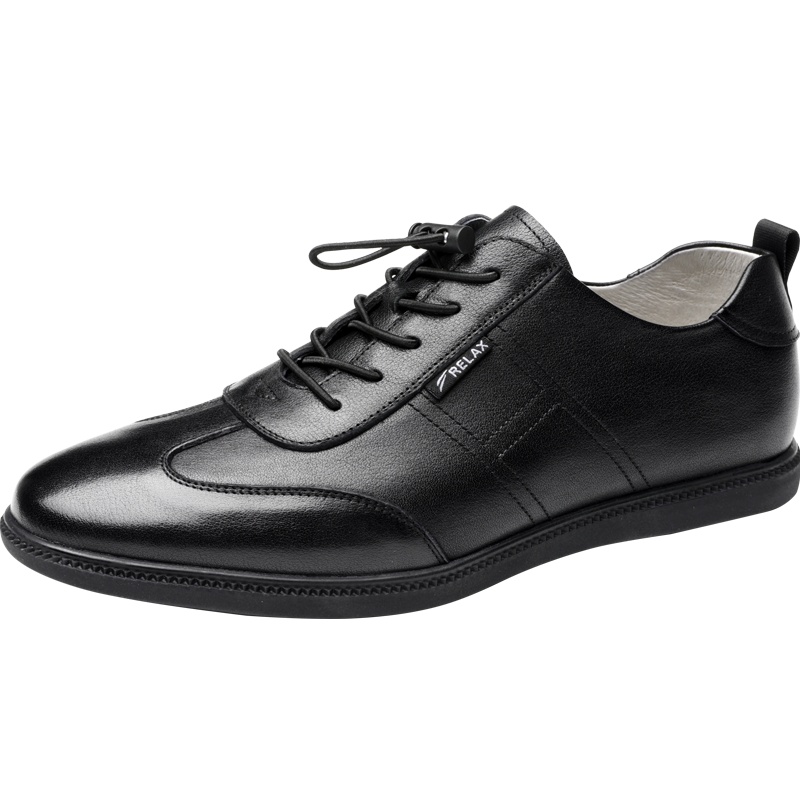 红蜻蜓男鞋2020春季新款百搭韩版运动休闲皮鞋男真皮平跟舒适板鞋