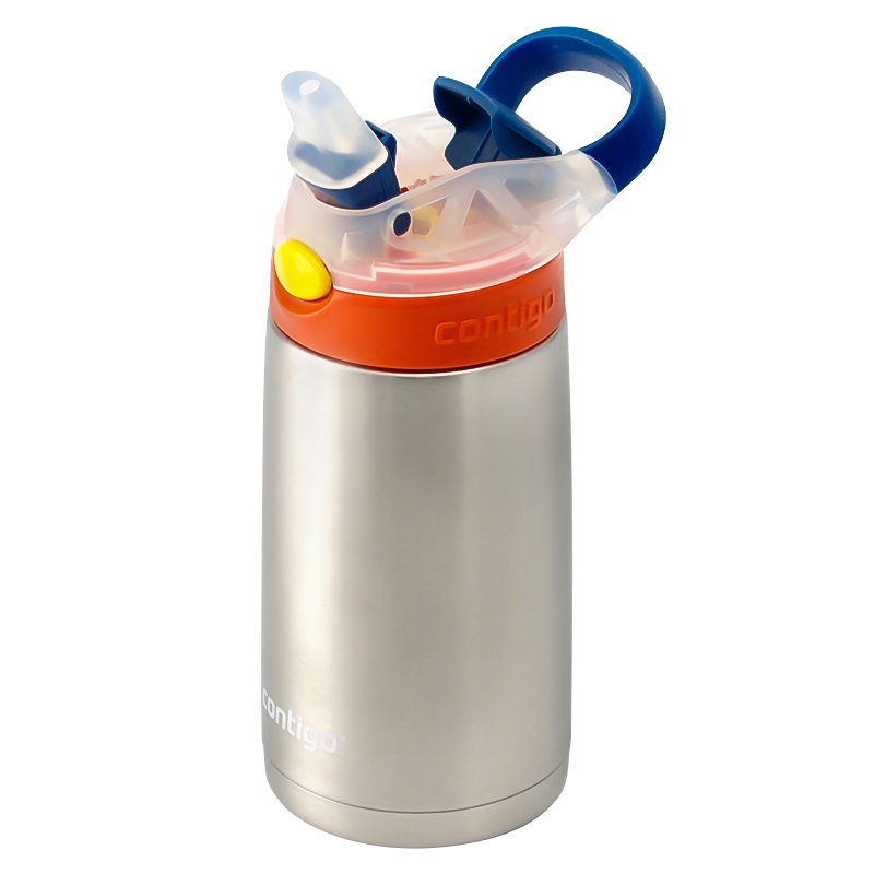 美国康迪克contigo 儿童保温杯 防漏吸管杯直身水杯 孕婴童保温用品384ml