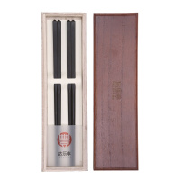 达乐丰 木质筷子 KZ025 2双装 进口乌木 无漆无蜡筷子 实木筷子家用礼盒原木筷 国产 一次性使用(否)