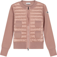 MONCLER 盟可睐 女士 羊毛/聚酰胺鹅绒薄款羽绒服针织外套 F2 093 9B51000 A9018
