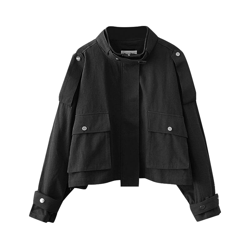 短风衣工装外套女春秋韩版宽松bf2019秋季新款潮薄款休闲复古港味学生臻依缘