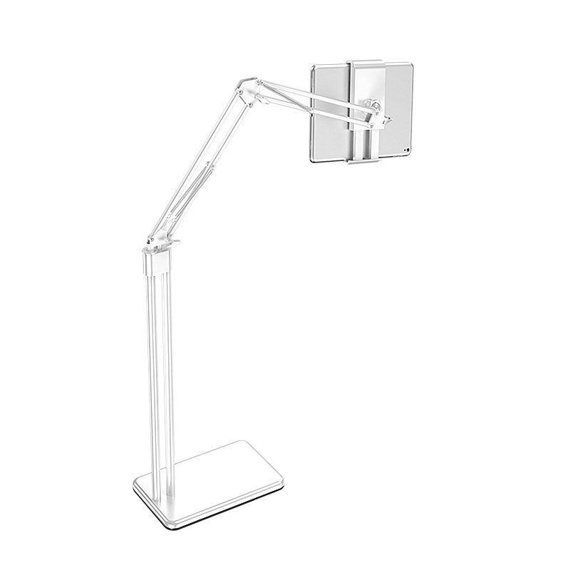 YUTOOL 双杆悬臂落地支架+双孔底座3合1 黑色 (1个)