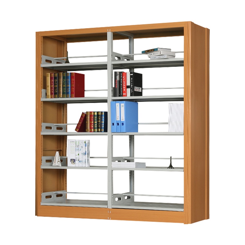 风雷动钢制书架置物架图书馆单双面书店阅览室学校档案架资料架落地铁架