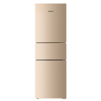 美菱 208升三门小型冰箱节能省电玫瑰金BCD-208M3CX