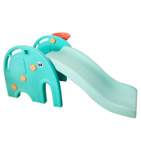 林点儿童室内滑梯 加厚小型滑滑梯家用多功能 宝宝滑梯组合玩具 绿色