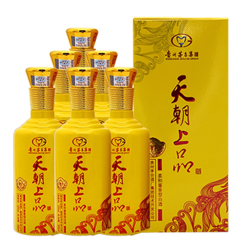 贵州茅台集团技开公司 天朝上品53度柔和酱香型白酒 元宝福到 整箱装 500ml*6