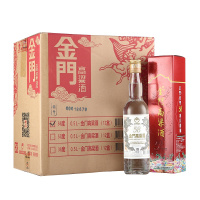 金门高粱酒 白酒 双龙系列白金龙 清香型 58度 500ml*12瓶 整箱装 高度白酒